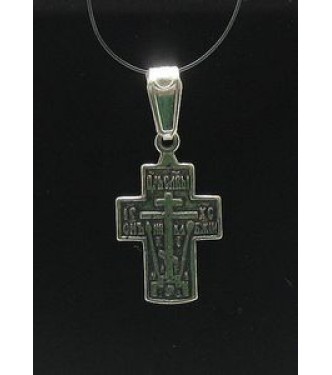 PE000231 Stylish Sterling silver pendant 925 cross orthodox quality solid