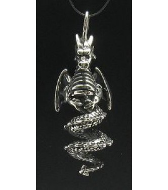 STERLING SILVER PENDANT DRAGON 3D CHARM NEW 925