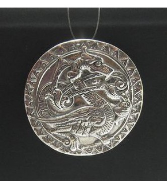 PE000172 Stylish Sterling silver pendant 925 Dragon solid