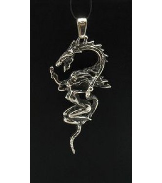 PE000495 Stylish Sterling silver pendant 925 solid drafon fairy