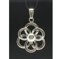 STERLING SILVER PENDANT FLOWER CHARM 925 NEW