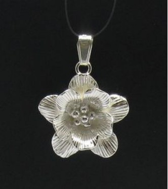 PE000346 Stylish Sterling silver pendant 925 solid Flower quality