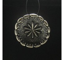 PE000614 Stylish Sterling silver pendant solid 925 Flower handmade