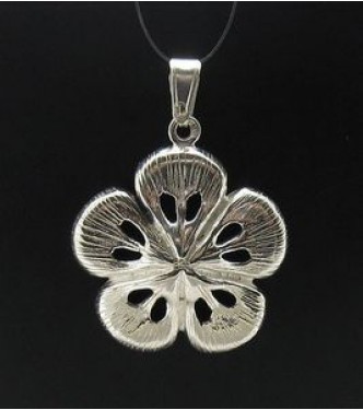 PE000544 Sterling silver pendant flower 925 solid