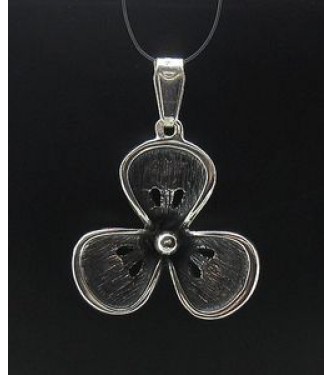 PE000543 Sterling silver pendant flower 925 solid