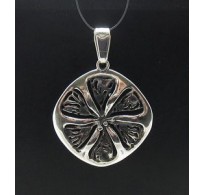 PE000541 Sterling silver pendant flower 925 solid
