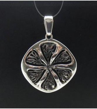 PE000541 Sterling silver pendant flower 925 solid