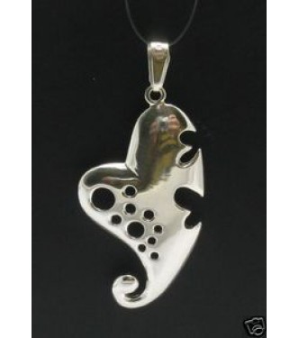 PE000375 STERLING SILVER PENDANT HEART PERFECT QUALITY 925