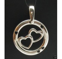 Sterling silver pendant hearts valentine 925 NEW CHARM