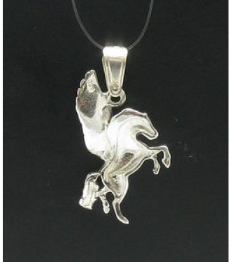 PE000275 Stylish Sterling silver pendant 925 horse unicorn charm solid