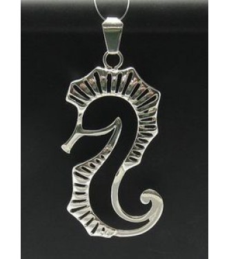 PE000396 Stylish Sterling silver pendant 925 solid huge sea horse