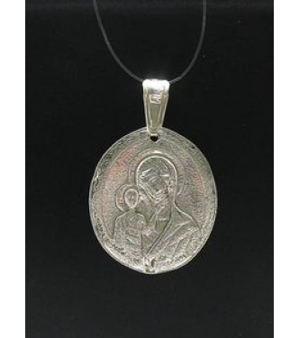 STERLING SILVER PENDANT MOTHER OF GOD ORTHODOX 925 NEW