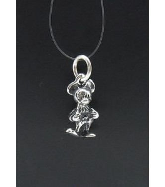 PE000482 Stylish Sterling silver pendant 925 solid mouse charm