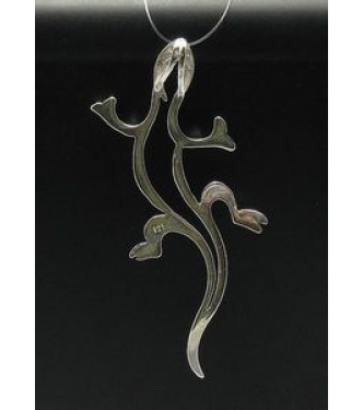 PE000450 Stylish Sterling silver pendant 925 solid charm salamander gecko