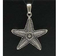 PE000424 Stylish Sterling silver pendant 925 solid sea star handmade