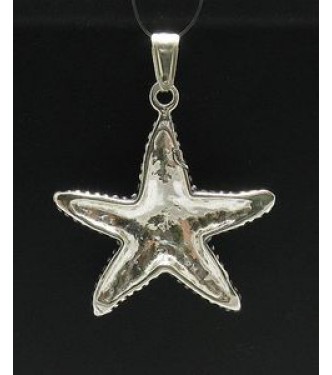 PE000424 Stylish Sterling silver pendant 925 solid sea star handmade