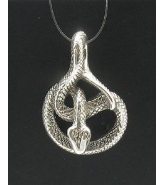 PE000381 STERLING SILVER PENDANT SNAKE 925 NEW CHARM QUALITY