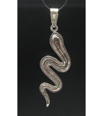 PE000392 STERLING SILVER PENDANT SNAKE 925 NEW PERFECT QUALITY