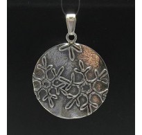 PE000427 Stylish Sterling silver pendant 925 solid snowflake big quality