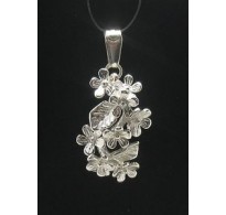 PE000594 Sterling silver pendant Flower solid 925