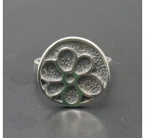 R000873 Genuine Sterling Silver Ring Flower Solid 925 Perfect Quality Handmade Empress