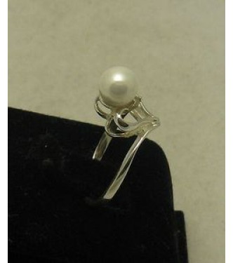 R000865 Handmade Genuine Sterling Silver Ring Solid 925 Heart Pearl Hallmarked Empress
