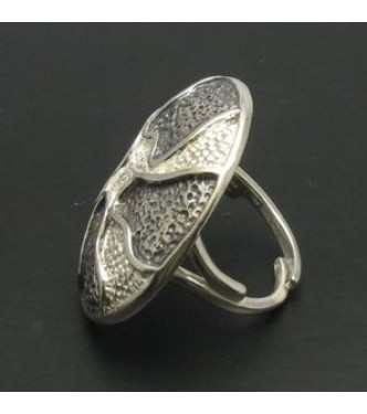 R000637 STERLING SILVER RING ADJUSTABLE SIZE PERFECT QUALITY