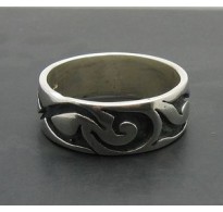 R000061 Stylish Sterling Silver Ring Stamped Solid 925 Band Empress Perfect Quality
