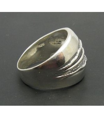 R000194 Stylish Genuine Sterling Silver Ring Hallmarked Solid 925 Nickel Free Handmade