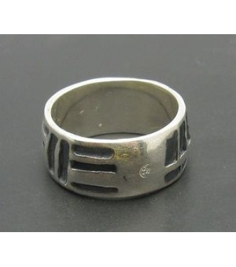 R000195 Genuine Sterling Silver Ring Solid 925 Band 9mm Wide Perfect Quality Handmade