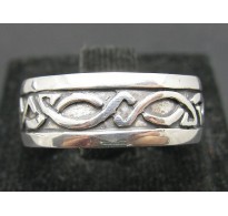 R000323 Sterling Silver Ring Band Celtic Genuine Solid 925 Handmade Perfect Quality