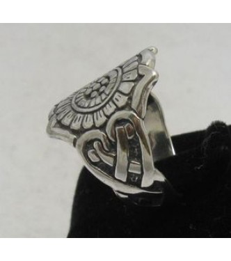R000299 Genuine Stylish Sterling Silver Ring Solid 925 Mexican Band Handmade Empress