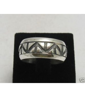 R000193 Stylish Sterling Silver Ring Band Genuine Stamped Solid 925 Handmade Empress