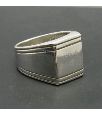 R000276 Sterling Silver Classic Men's Ring Hallmarked Solid 925 Stylish Handmade Empress