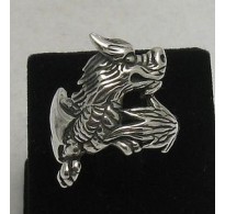 R000132 Stylish Genuine Sterling Silver Ring Stamped Solid 925 Dragon Handmade