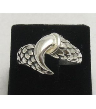 R000236 Sterling Silver Biker Ring Hallmarked Solid 925 Dragon Claw Handmade Empress