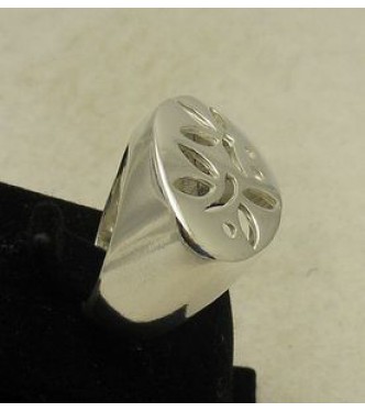 R000898 Stylish Plain Sterling Silver Ring Dragonfly Solid 925 Nickel Free Handmade