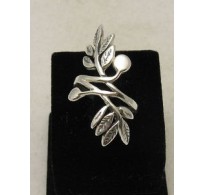 R000179 Long Handmade Sterling Silver Floral Ring Solid 925 Perfect Quality Nickel Free
