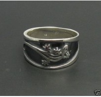 R000315 Sterling Silver Ring Genuine Solid 925 Salamander Band Perfect Quality Empress