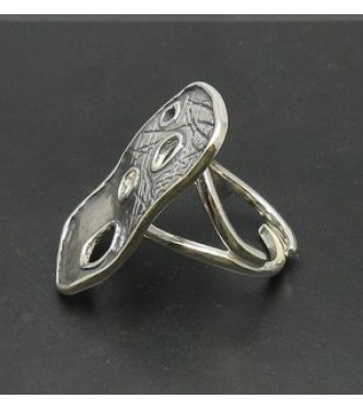 R000700 Sterling Silver Ring Genuine Solid 925 Adjustable Size Perfect Quality Empress
