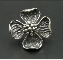 R000685 Genuine Sterling Silver Women's Ring Solid 925 Flower Perfect Quality Empress