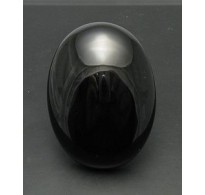 R000534 Sterling Silver Ring Huge Natural Black Onyx Solid 925 Perfect Quality Empress