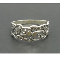R000245 Handmade Stylish Genuine Sterling Silver Ring Solid 925 Flower Handmade