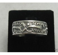 R000239 Stylish Sterling Silver Ring Solid Hallmarked 925 Band Scorpion Handmade