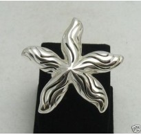 R000638 Stylish Sterling Silver Ring Solid 925 Big Sea Star Perfect Quality Empress