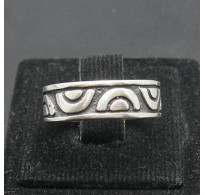 R000484 Plain Stylish Sterling Silver Ring Genuine Solid 925 Band Handmade Empress