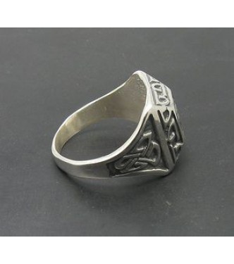 R000273 Sterling Silver Celtic Ring Triskelion Solid Hallmarked 925 Nickel Free Handmade