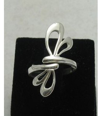 R000379 Genuine Stylish Plain Sterling Silver Ring Solid 925 Dragonfly Handmade Empress