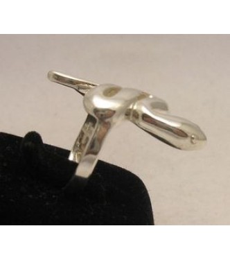 R000371 Stylish Genuine Sterling Silver Women's Ring Solid 925 Snake Handmade Empress