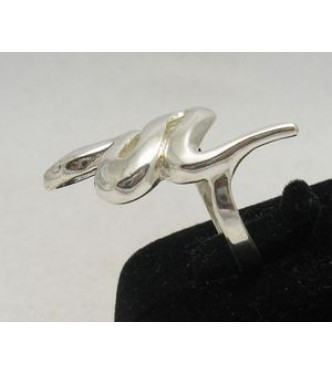 R000371 Stylish Genuine Sterling Silver Women's Ring Solid 925 Snake Handmade Empress